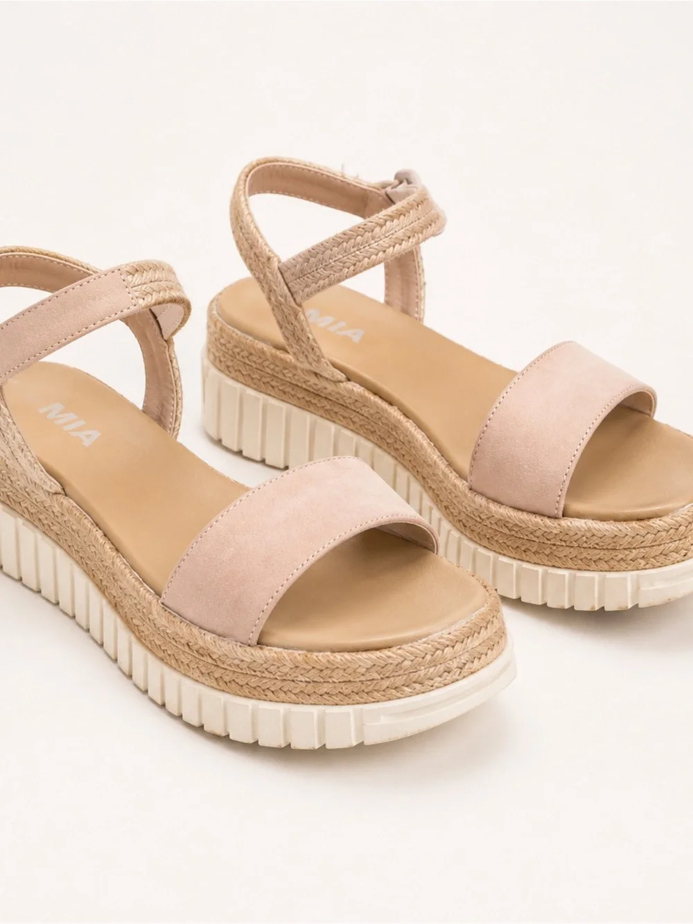 MIA Blush Pink Platform Espadrille Sandals